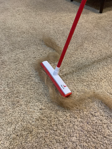 Hidden / sticky Fur Remover Broom Mop