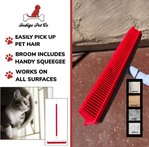 Hidden / sticky Fur Remover Broom Mop