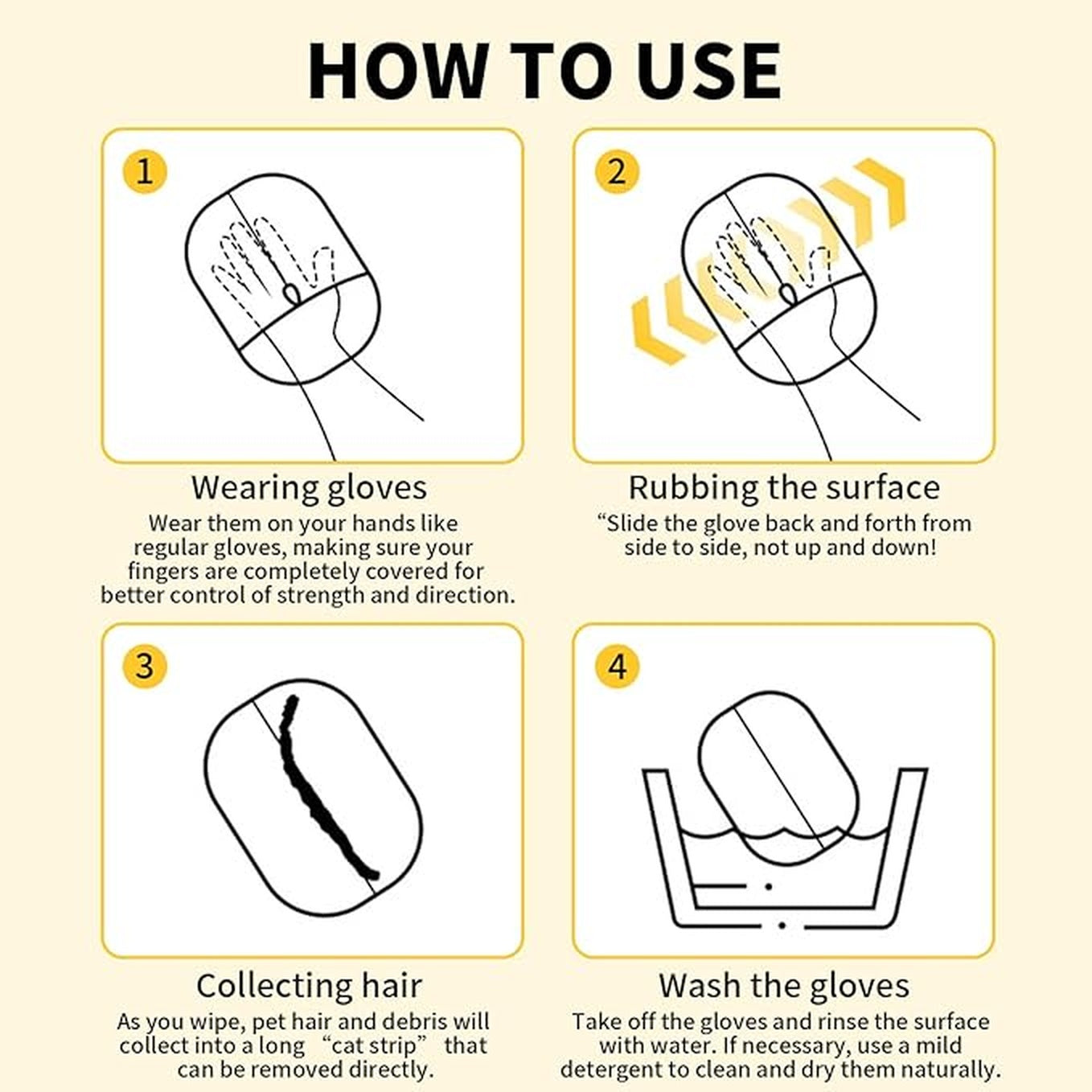 Sticky Fur Remover premium Glove