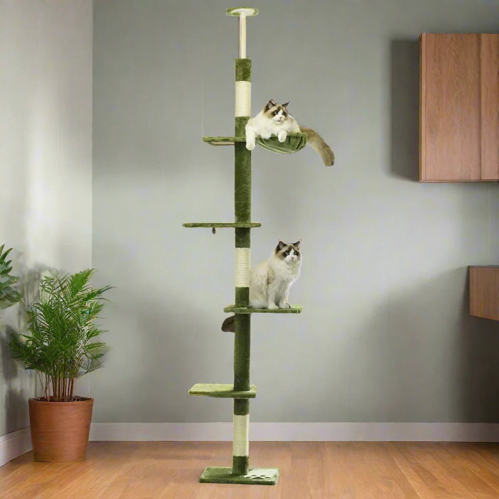 Floor to Ceiling Cat Tree 5-Tier Height