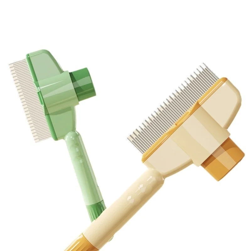 Pet Hair Flea Comb with Release Button