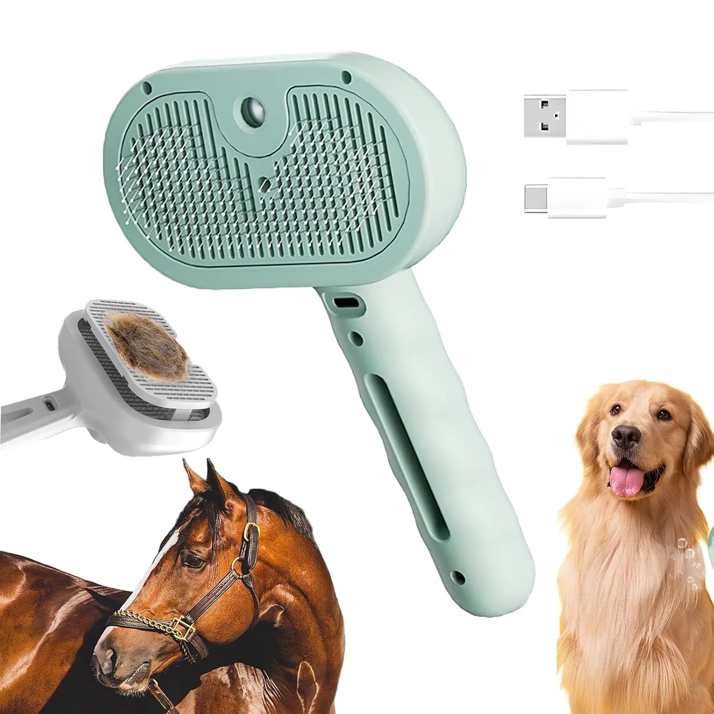 3 in 1 Pet Steam Brush for Cats And Dogs