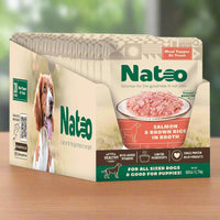 NATOO Salmon & Brown Rice Dog Food Topper, 3 oz (20 Pack)