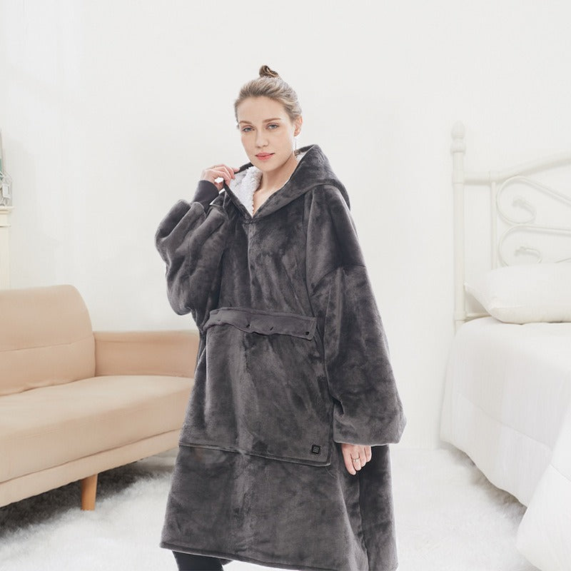 Cozy Self-Heated Hooded premium Blanket