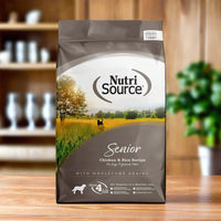NutriSource Dry Dog Food for Seniors Chicken and Rice 26LB