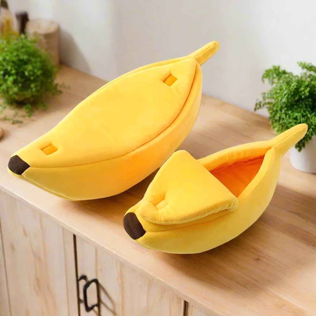 Banana Pet Bed House Cushion
