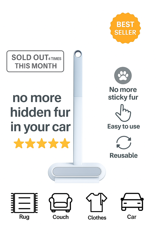 4-in-1 Pet Hair Remover & Cleaning Brush
