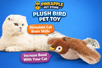 Auto-Bounce plush Bird Pet Toy