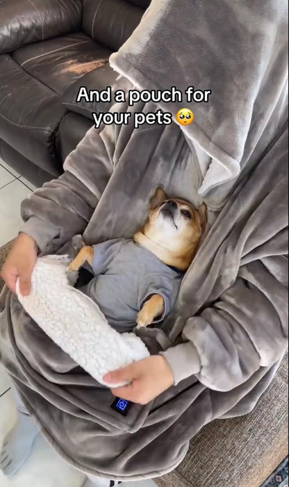 Cozy Self-Heated Hooded premium Blanket