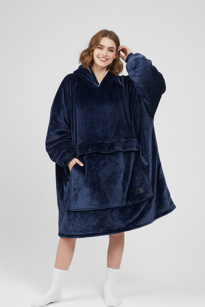 Cozy Self-Heated Hooded premium Blanket