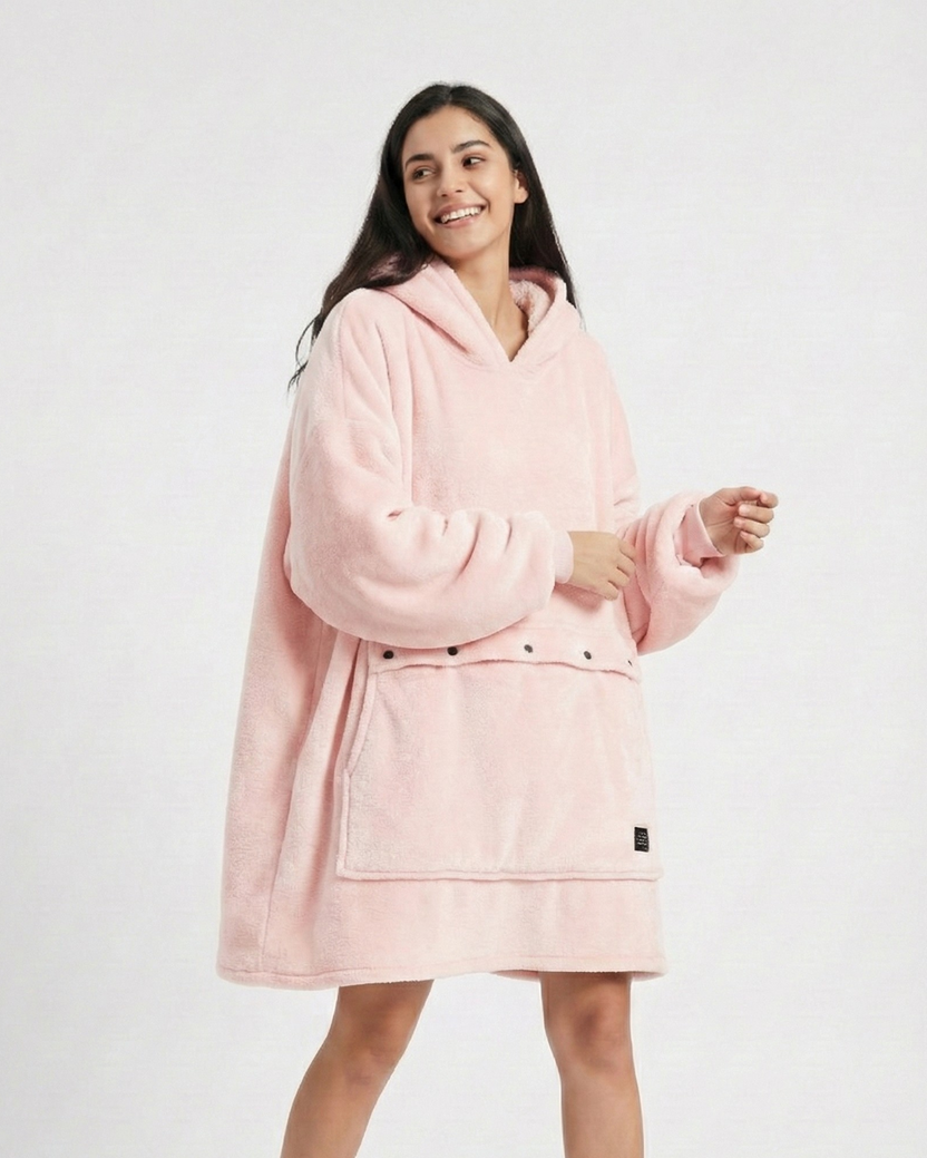 Cozy Self-Heated Hooded premium Blanket