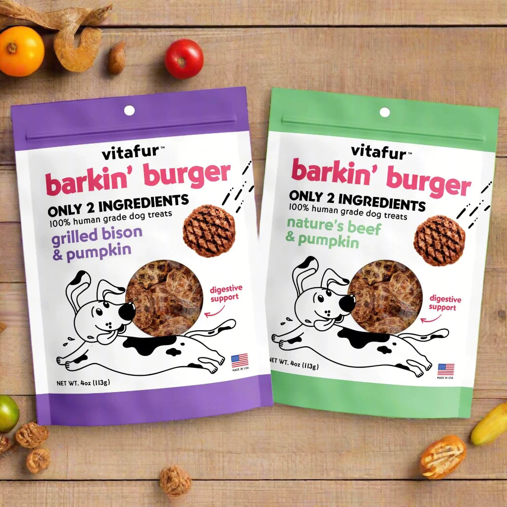 Burger Dog Treats Combo Pack