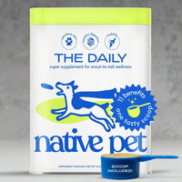 Dog Vitamins Multivitamins and Supplements - 11 in 1 Multivitamin for Dogs with 21 Dog Supplements & Vitamins – Nutritious Dog Food Toppers - Dog Multivitamin Powder - Native Pet The Daily - 60 Scoops