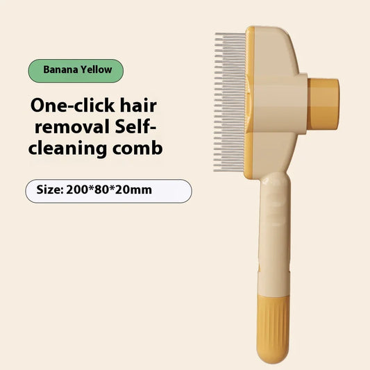 Pet Hair Flea Comb with Release Button