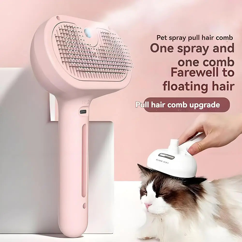 3 in 1 Pet Steam Brush for Cats And Dogs