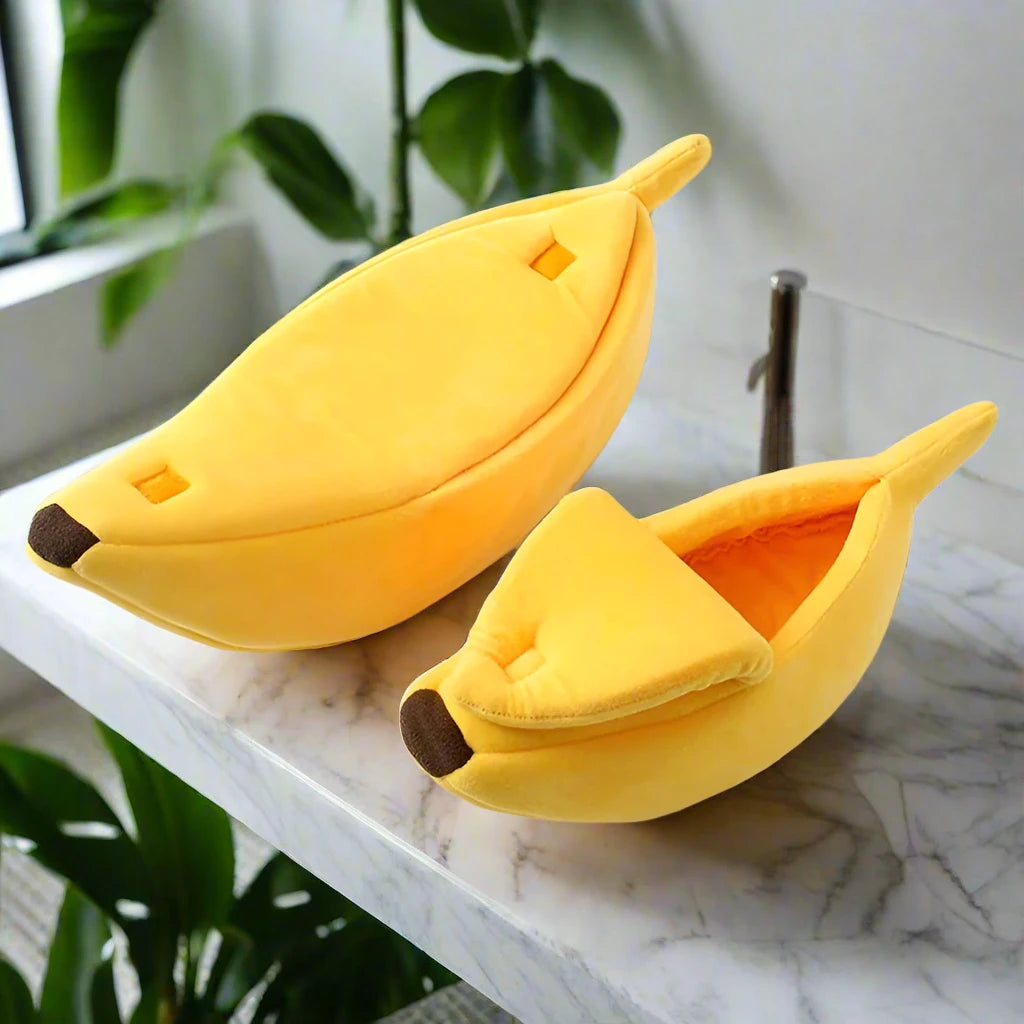 Banana Pet Bed House Cushion