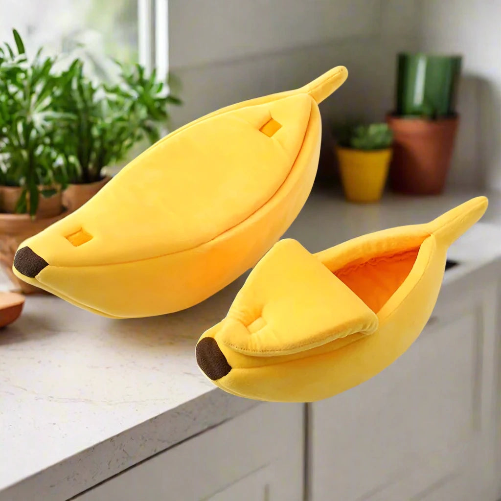 Banana Pet Bed House Cushion