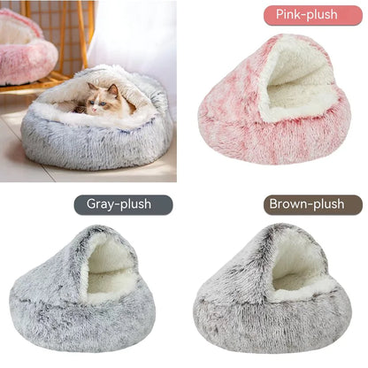 Cozy Nest Semi-Closed Pet Bed